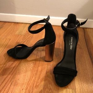 Kenneth Cole Gold heeled sandal heels